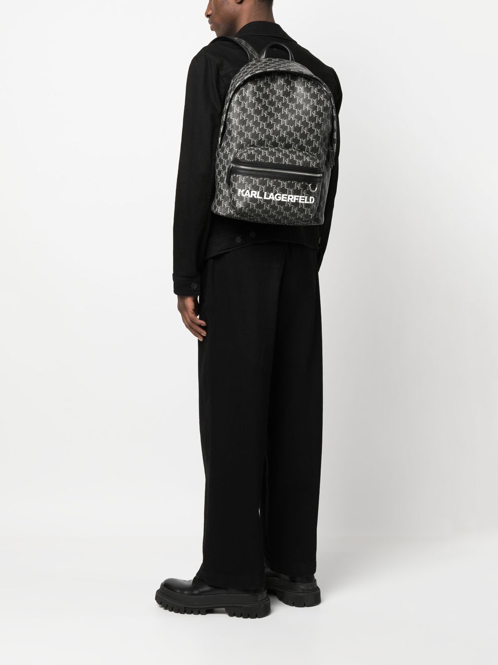 KARL 老佛爺 monogram Backpack 背包