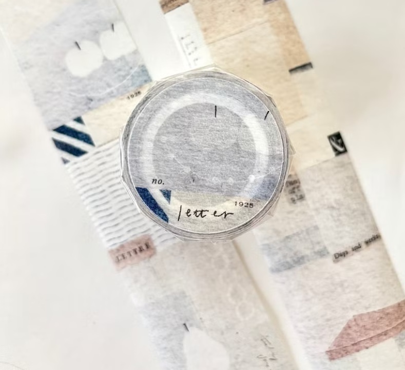 Pion．手紙 4cm和紙膠帶 <整捲/分裝>