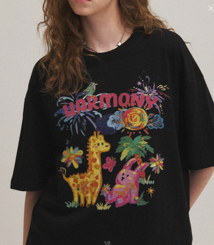 CPGN STUDIO / DTP Harmony Together short T-shirt / black /   JUL25