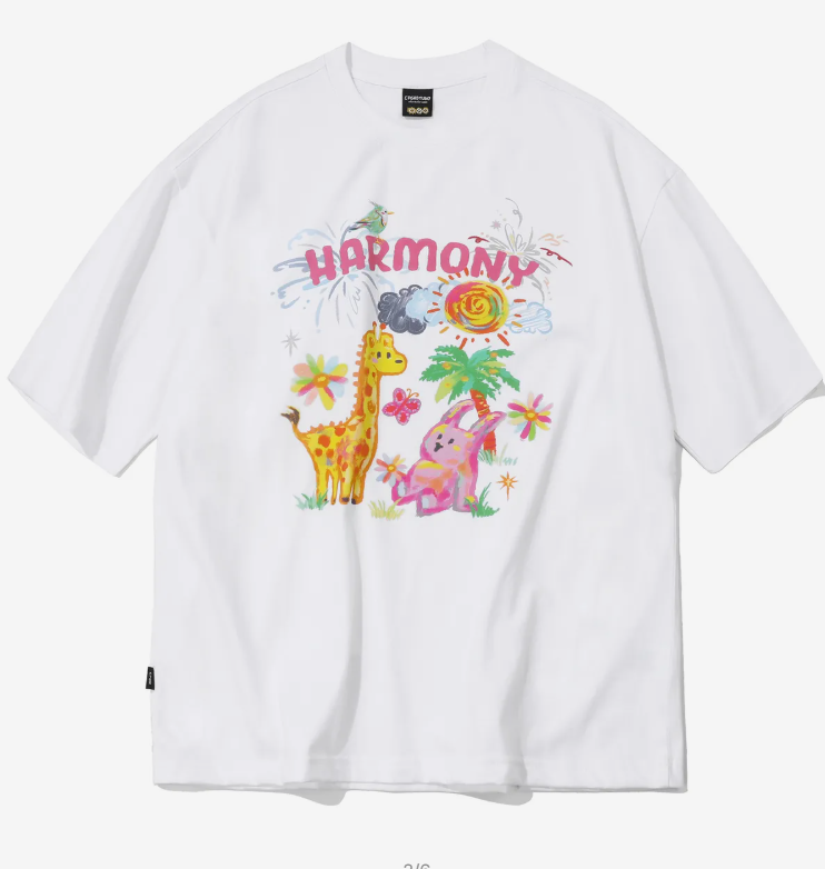 CPGN STUDIO / DTP Harmony Together Short T-shirt / White /   JUL25