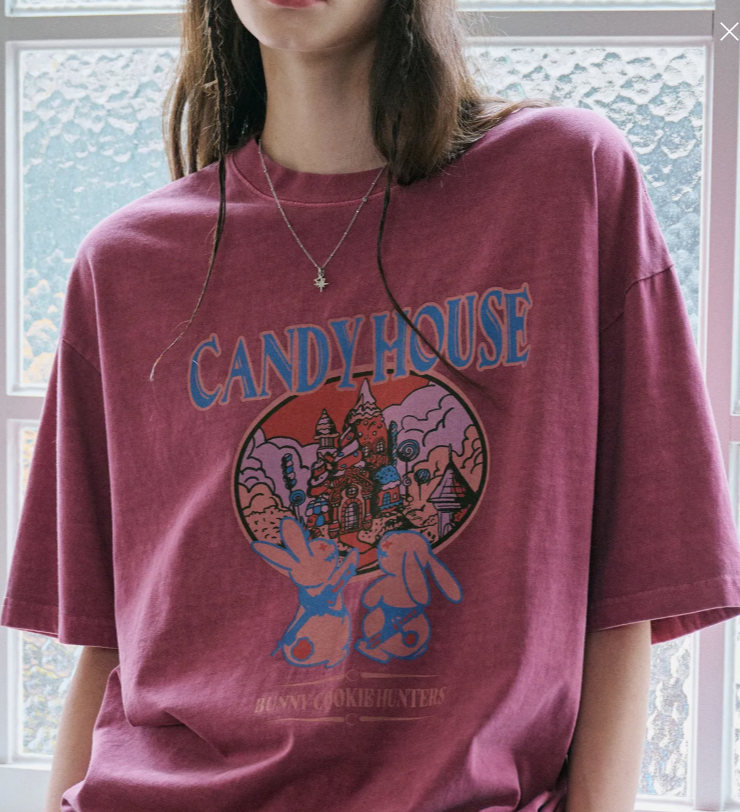 CPGN STUDIO / Candy House Pigment Short T-shirt / Dusty Pink /  JUL25