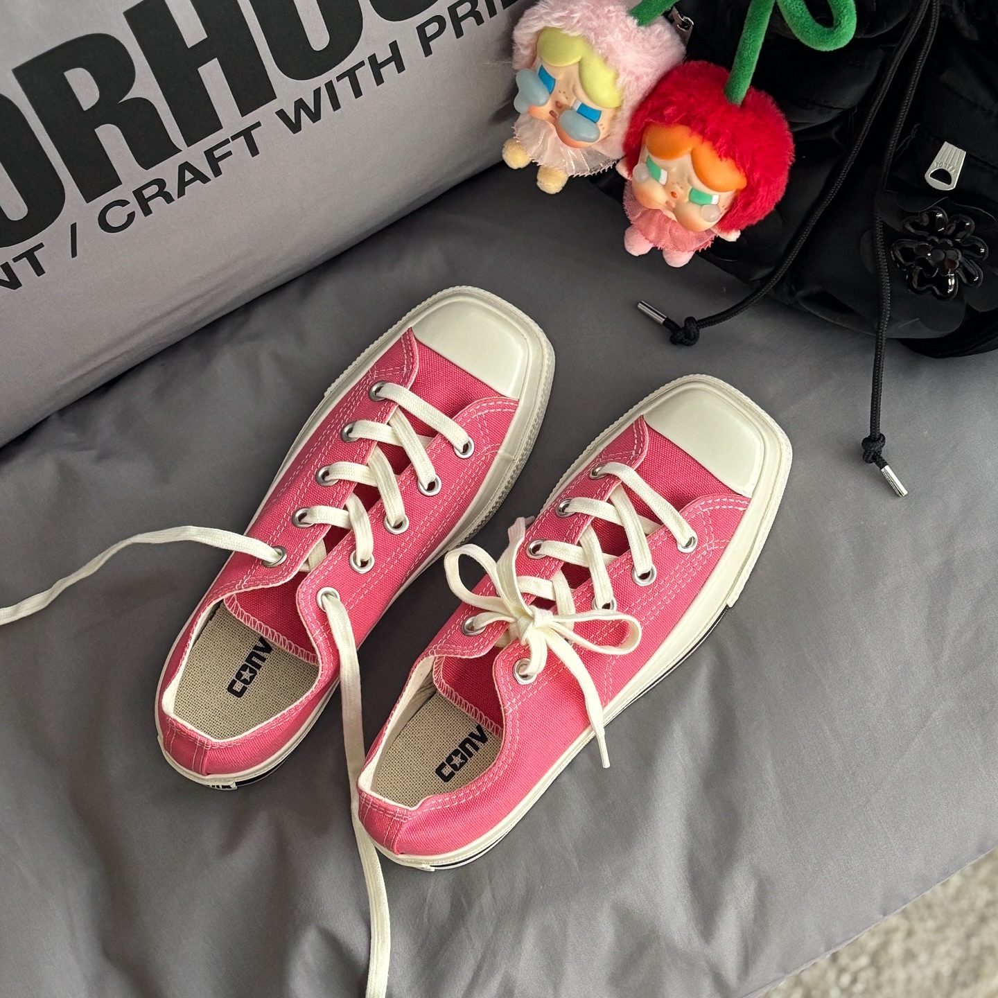 Converse All Star Squaretox OX 日本限定 方頭 蜜桃粉 粉色 奶油底 低筒 男女 帆布鞋 31316073