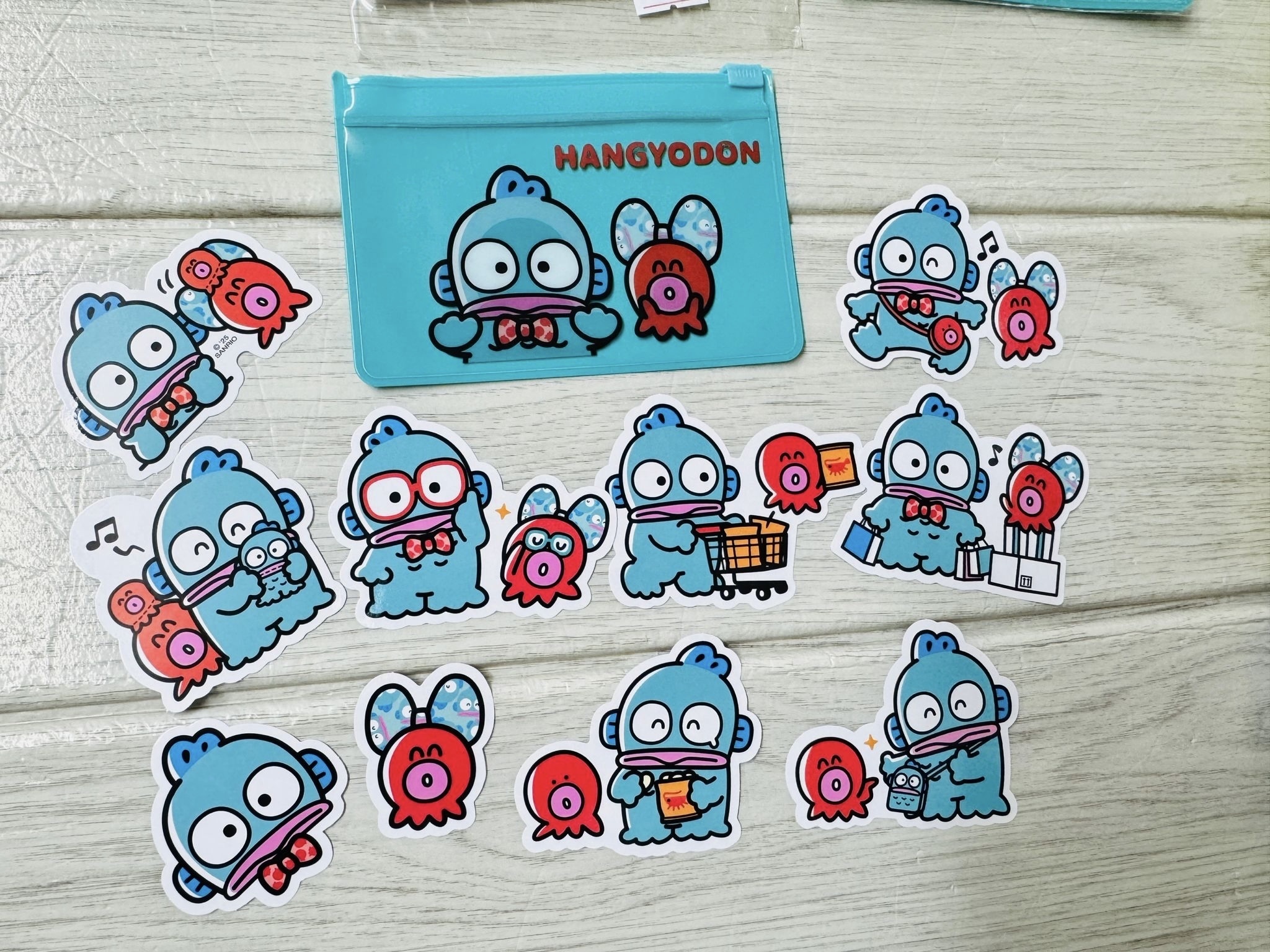 Hangyodon 水怪貼紙（附收納袋）