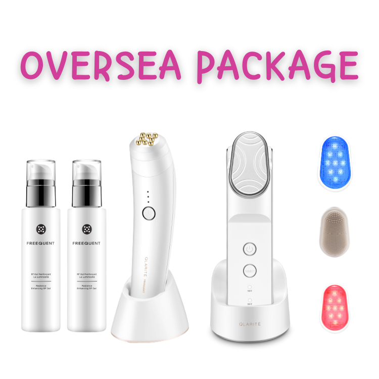 【海外套裝】LedSonic+ 多效美容儀 + FREEQUENT 家用射頻 (RF) 冷凍美容儀 + 2 支煥彩瑩亮 RF 凝膠 150ml (免運費)