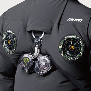 BURTLE巴特雷｜24V空調服 AC2034+AC09+AC09-1 無袖上背風扇