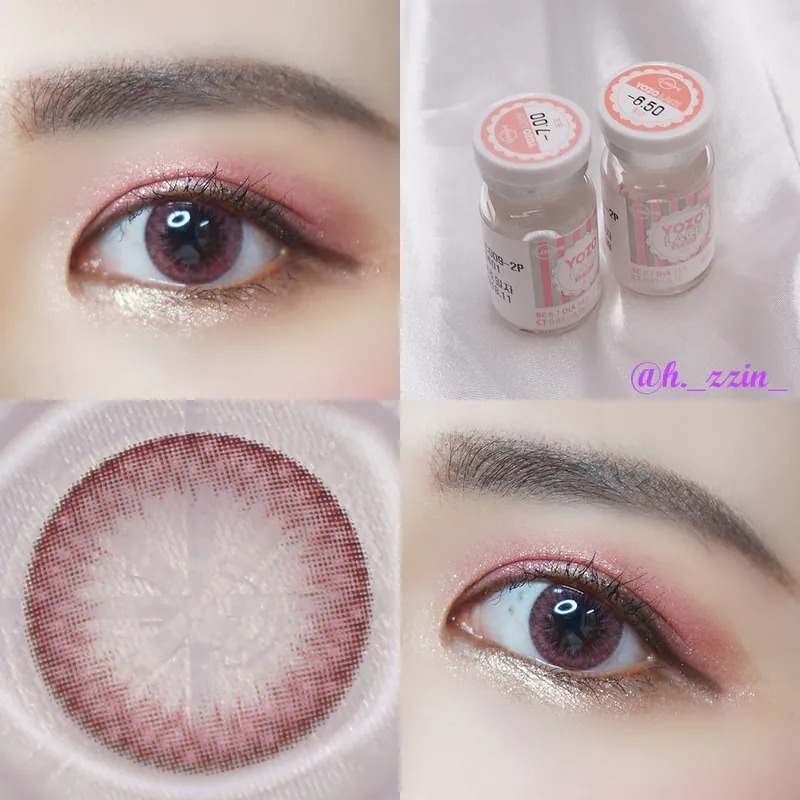 Lensme YOZO Lace Pink｜季拋彩妝矽水凝膠隱形眼鏡｜每樽1片