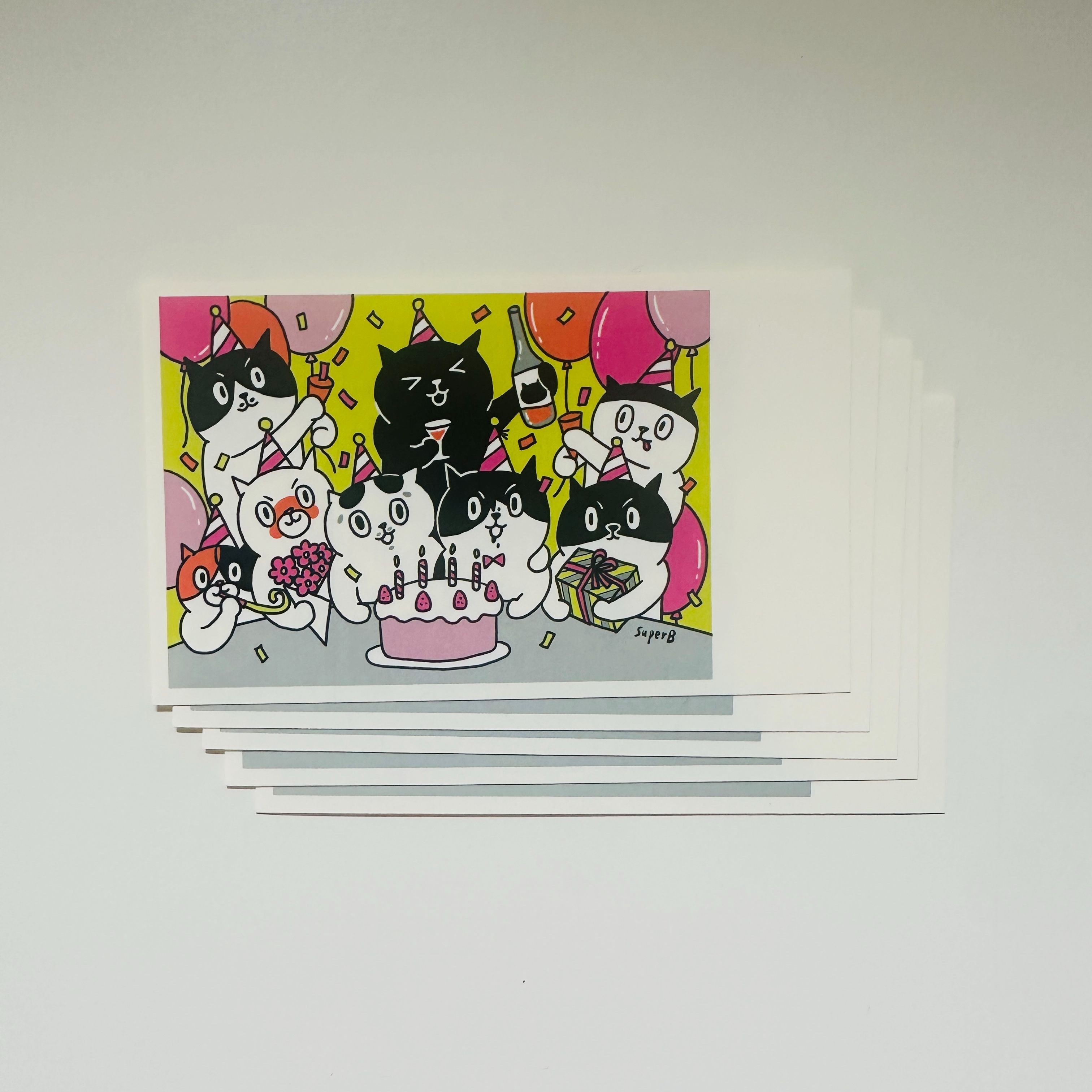 Happy Together 5入 拍立得貼紙｜superB studio