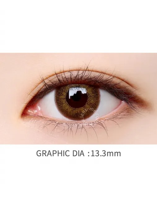 Lensme Young Long Love Brown｜季拋彩妝隱形眼鏡｜每盒1片