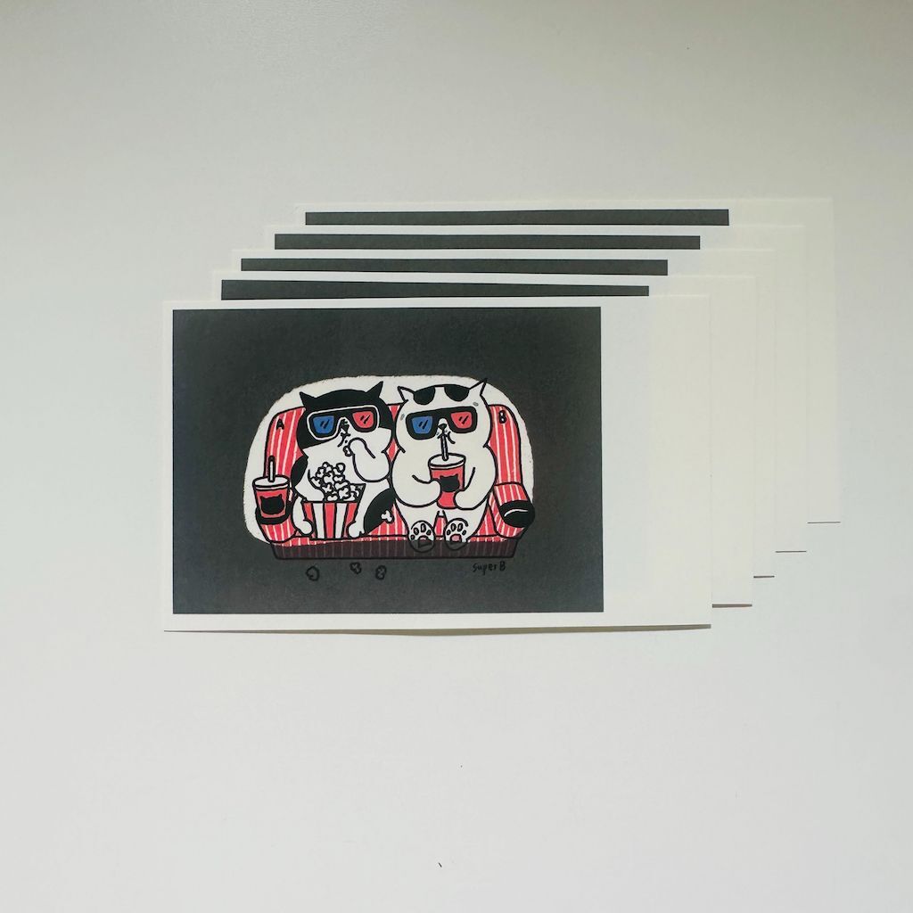 3D眼鏡 5入 拍立得貼紙｜superB studio