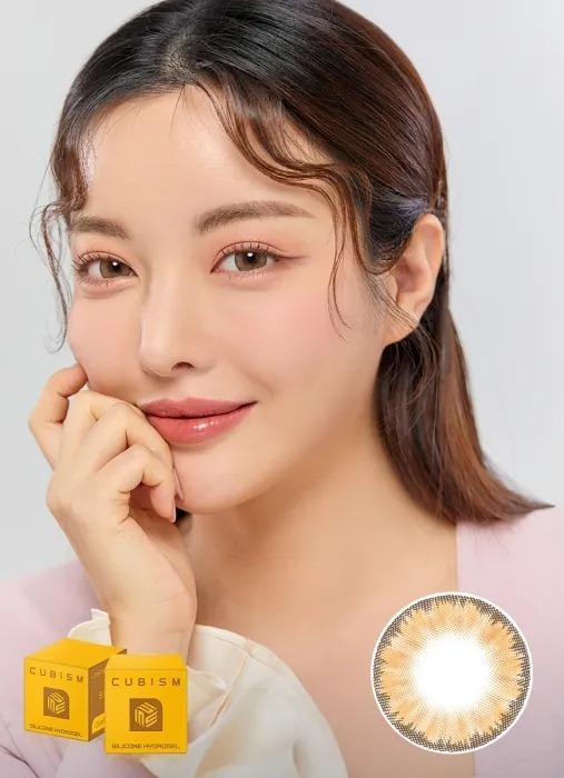 Lensme Cubism Silifit Dive Brown｜季拋彩妝矽水凝膠隱形眼鏡｜每盒1片