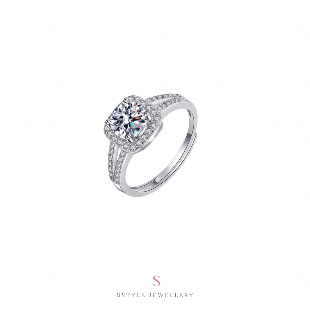 Brianna moissanite diamond rings