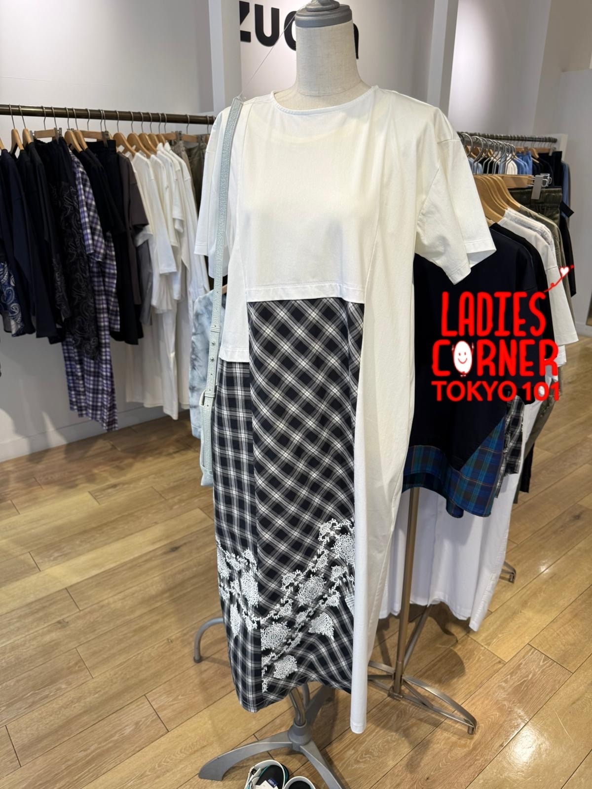 Zucca S Check docking jersey / dress