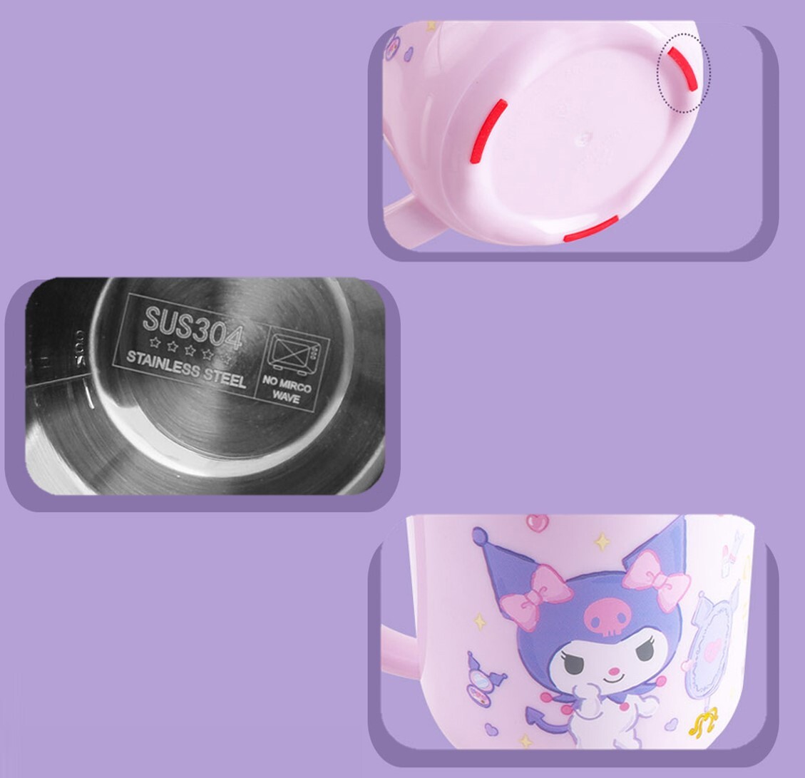 佻皮魔女Sanrio | 不鏽鋼杯連蓋 (260ml) (吸管 | 直飲)