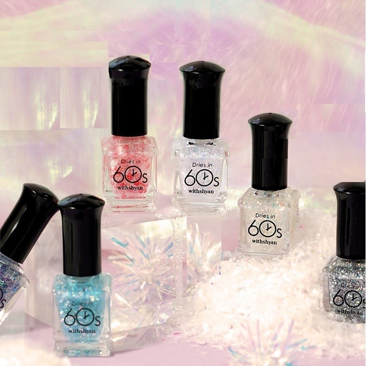 【韓國預購】Withshyan G071550 60秒速乾亮片指甲油 （M17）