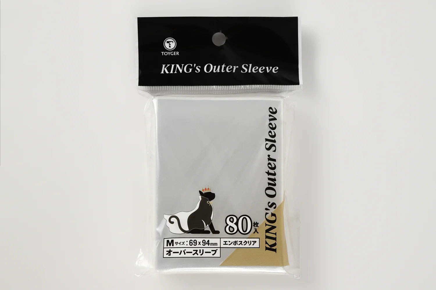 TOYGER KING's Outer Sleeve Emboss Clear M Size