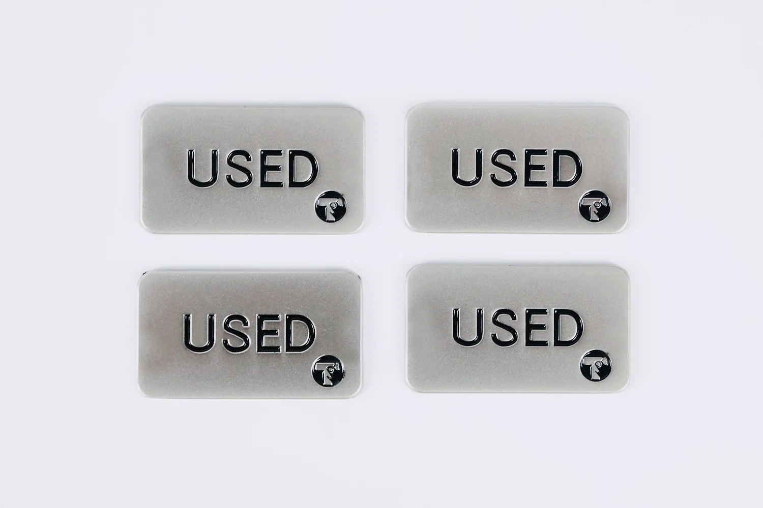 TOYGER對戰用小物 - USED牌 Premium (金屬製) 銀色