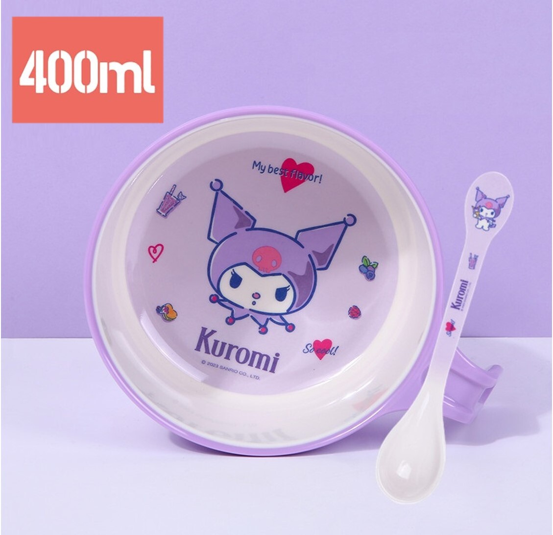 佻皮魔女 Sanrio| 有耳湯碗+湯匙 (科學瓷)