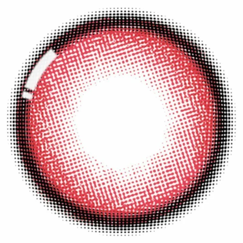 [15.0mm加大版] Honey Kiss 1 Month Chulun Candy Red｜月拋彩妝隱形眼鏡｜每盒2片