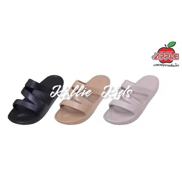 REDAPPLE - 雙交叉帶平底拖鞋 #AP8818