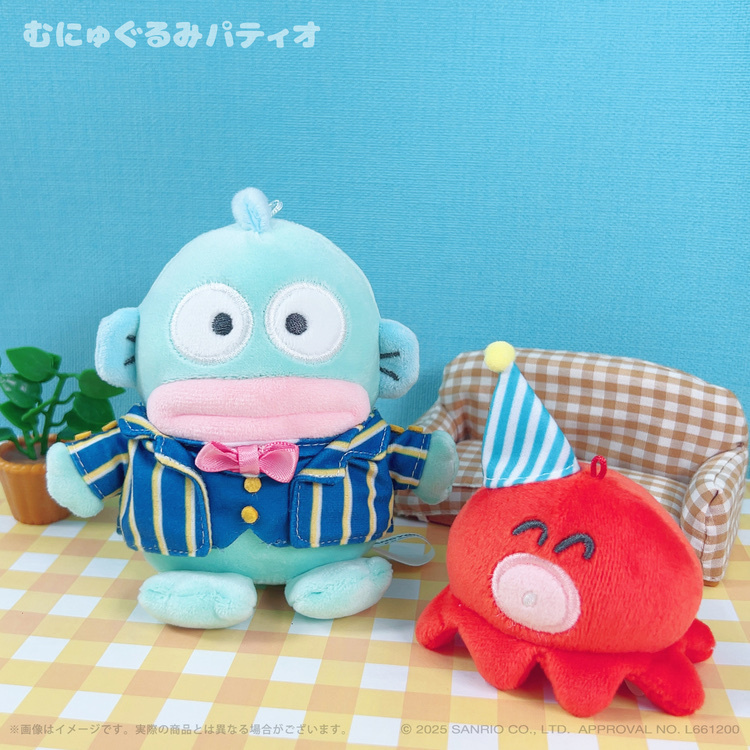 日本 Sanrio Hangyodon 水怪 40周年 公仔匙扣套裝