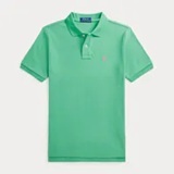 [S] PRL GREEN CLASSIC BIG KID POLO SHIRT, 323603252037-GREEN (SRL198)