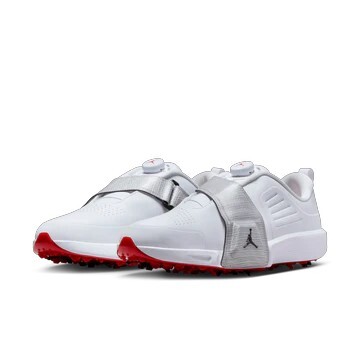 Air Jordan Air Rev White Metallic Silver 白紅 高爾夫正式鞋 釘鞋 塑膠釘 FV6338-100