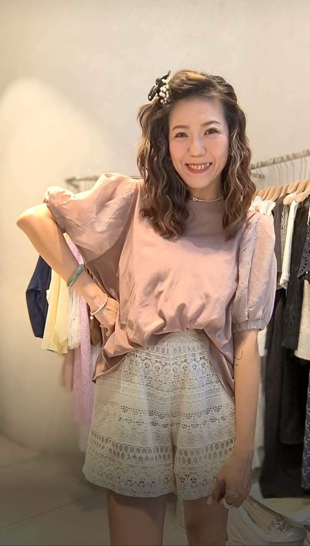 🥰PM_K9140  ▶️蕾絲短褲 👉W:96cm H:160cm L:38cm👈