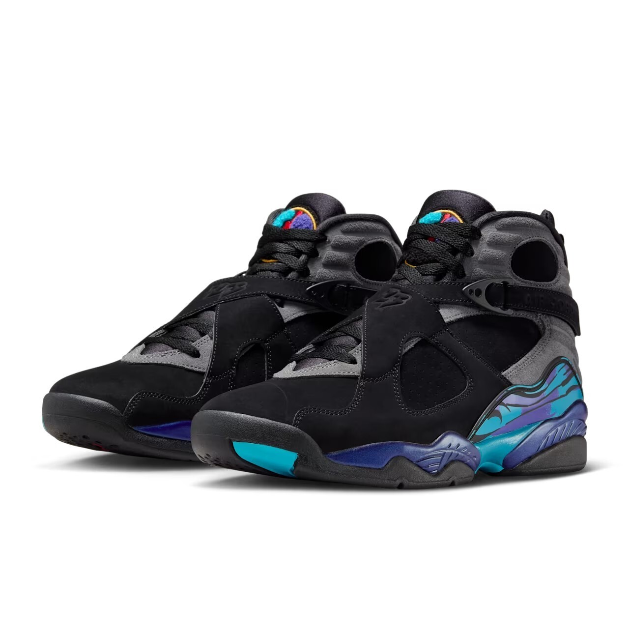 Air Jordan 8 Retro ( 2025 ) Aqua 藍紫黑 籃球鞋 復刻 305381-006