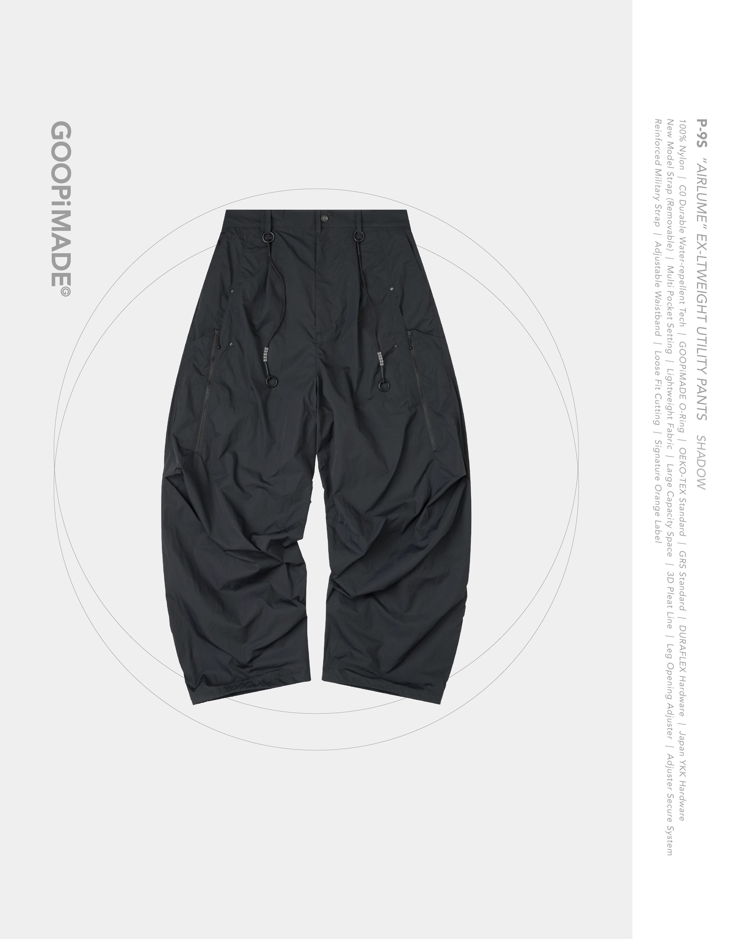 GOOPiMADE] P-9S “AirLume” Ex-LtWeight Utility Pants