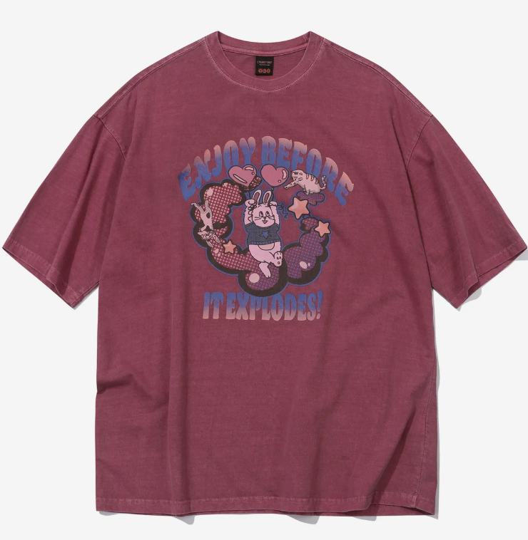 CPGN STUDIO / Xplo Bunny Pigment Short T-shirt / Dusty Pink /   JUL25