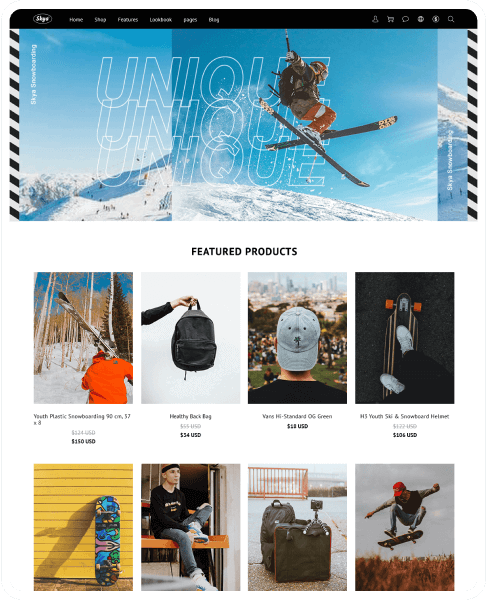 SHOPLINE 商店版型