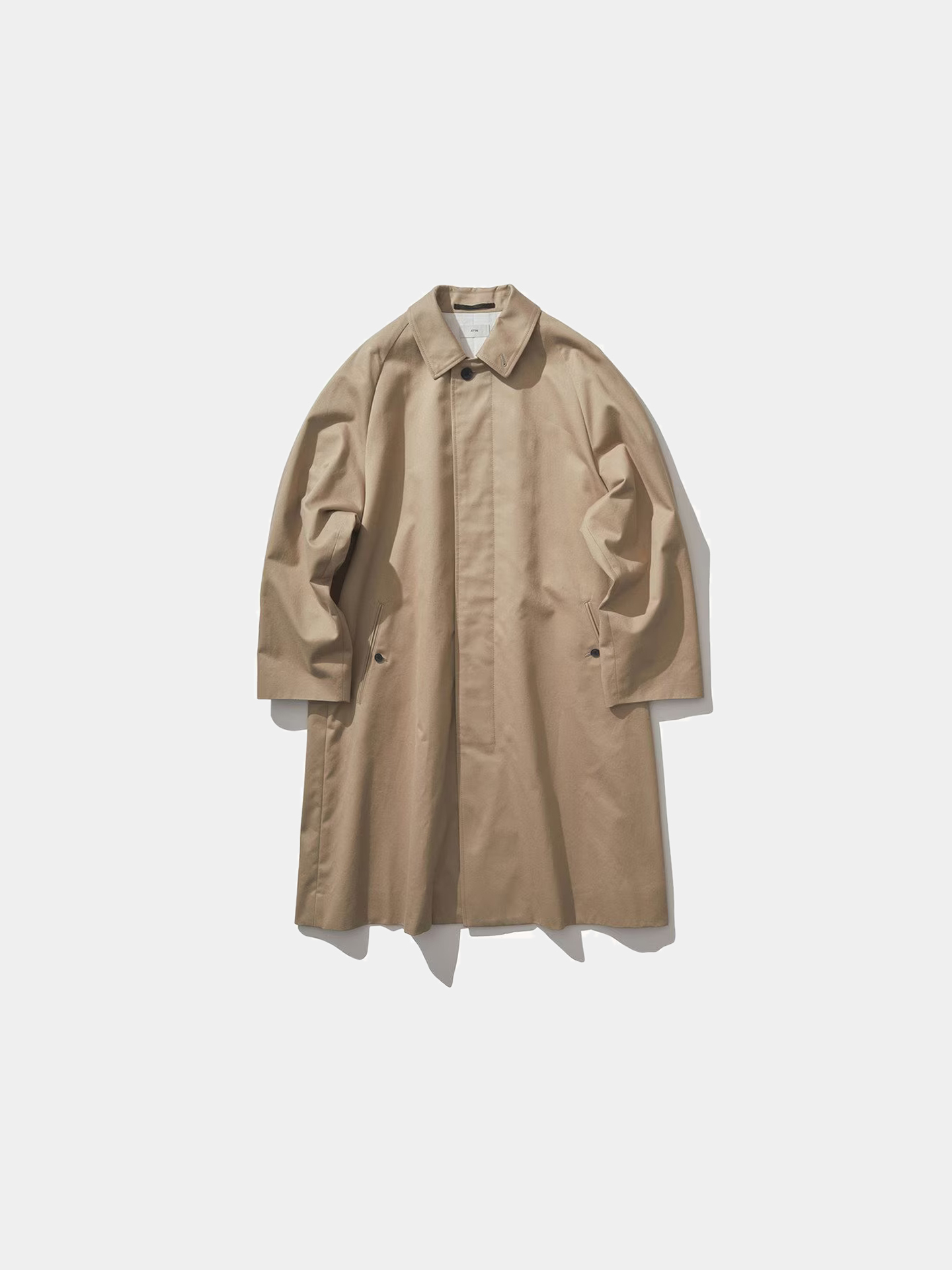 新品 ATON WASHED CASHMERE BALMACAAN COAT 6 ATON（エイトン）の「【ATON / エイトン】WASHED CASHMERE