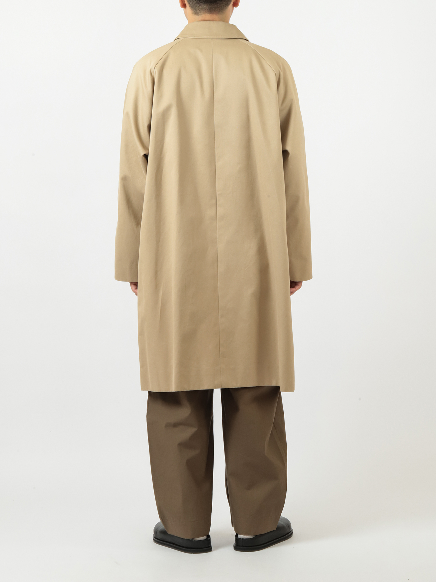 Denham balmacaan coat サイズL ロング　ナイロン ATON West Point Balmacaan Coat Beige