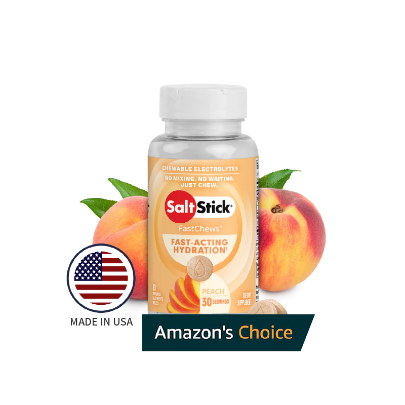 SaltStick 口含錠 – 水蜜桃口味 (60入裝)