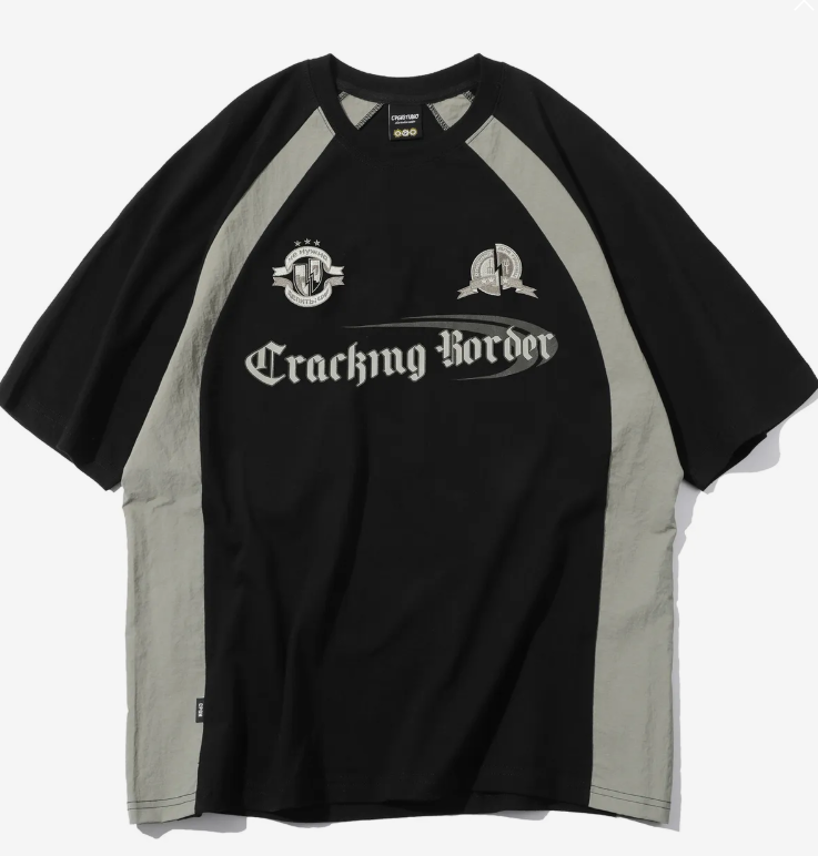 CPGN STUDIO / Cracking Reglan short T-shirt / black /  JUL25
