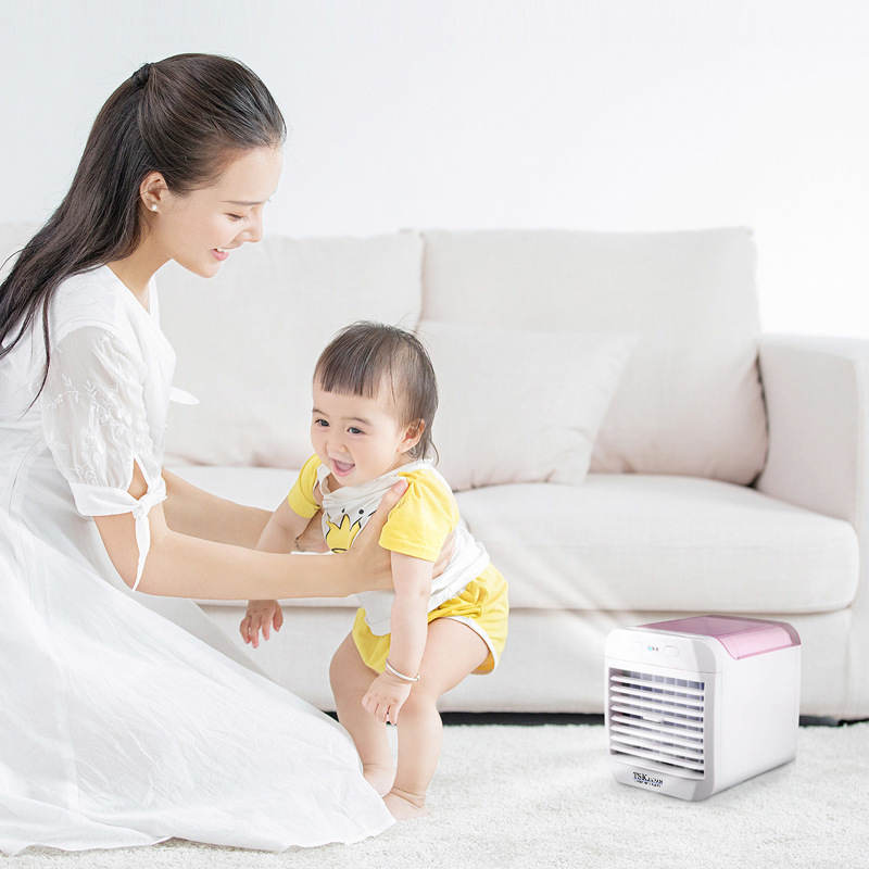 日本TSK 冷風機 家用桌上冷氣 小型移動加濕水冷風扇 P3073