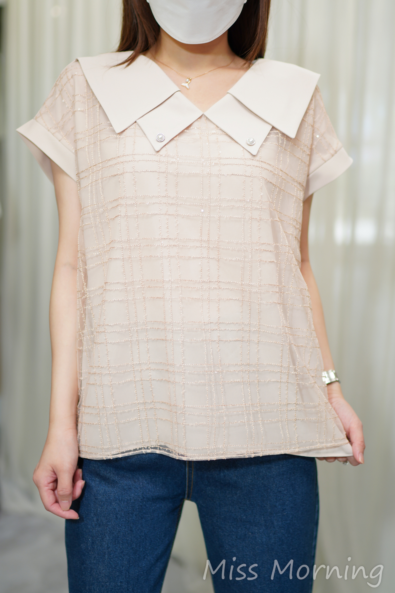 層次感免燙雪紡衫(14723)