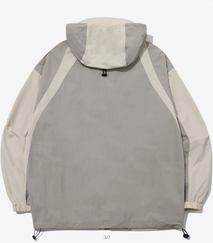CPGN STUDIO / Necklet Hooded Windbreaker / Grey /  JUL25