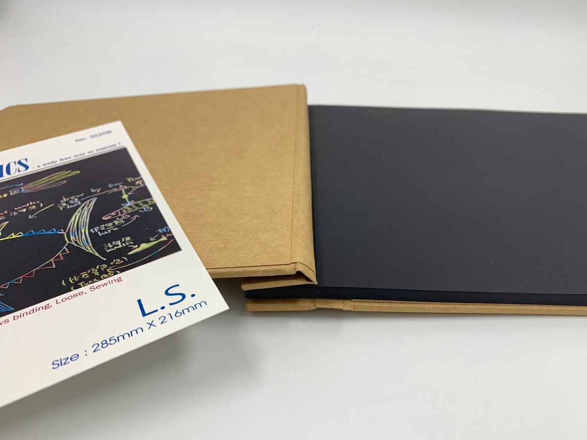 #3220B-R 活頁針線繪圖補充頁(黑畫紙) 1套 圖畫簿頁