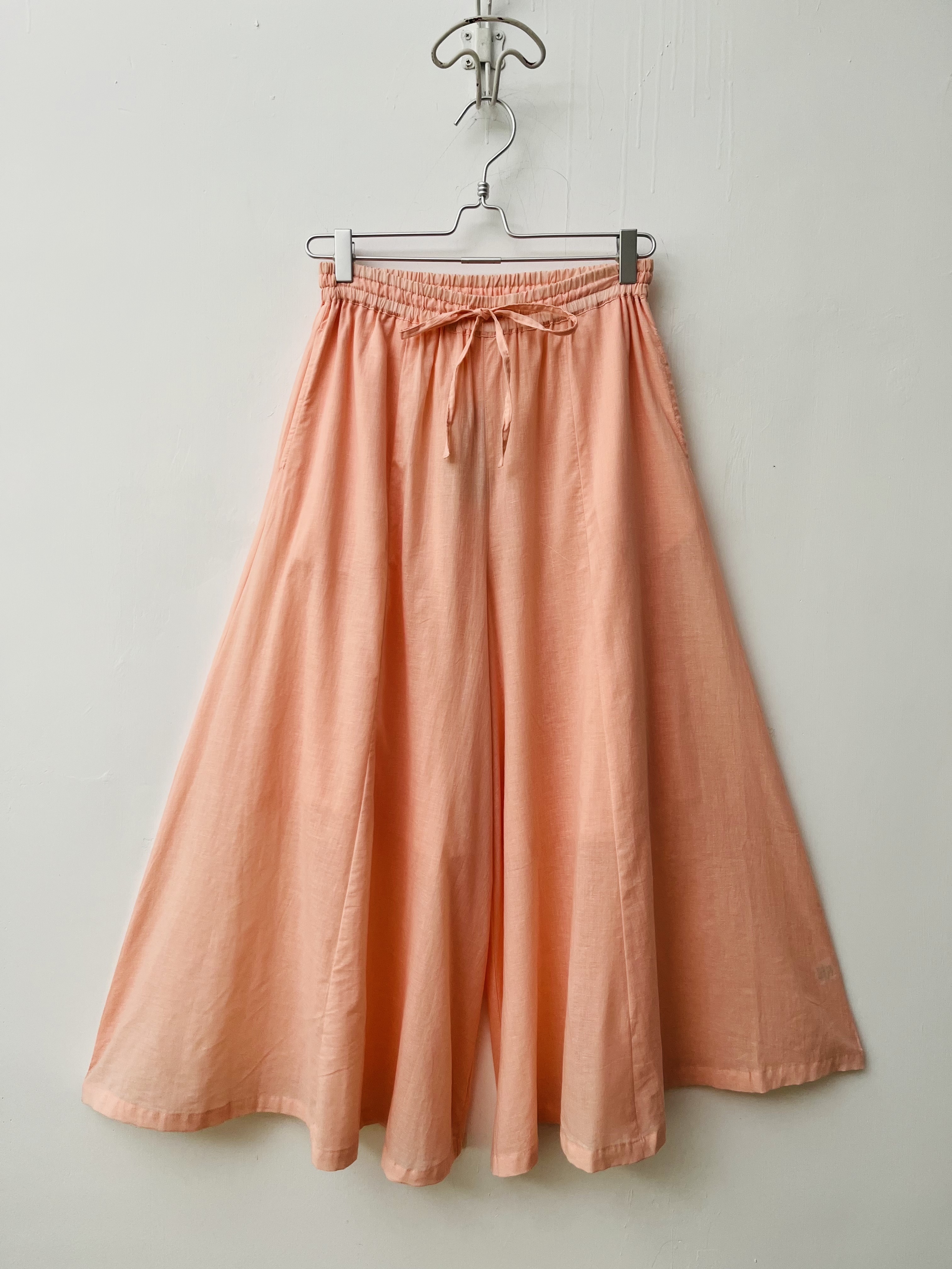 kapuwa粉橙色全橡筋裙褲