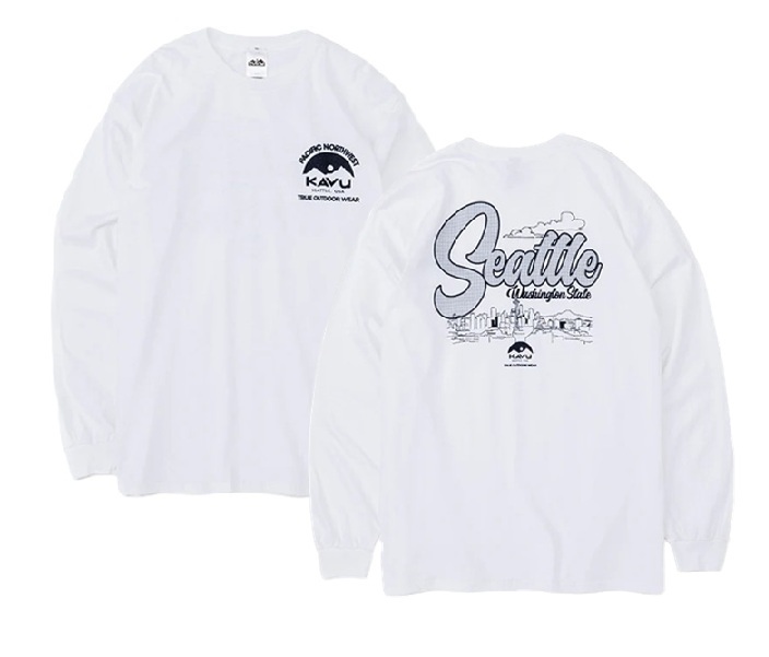 KAVU 日版 Seattle LS Tee #19823031 ( 010 White )
