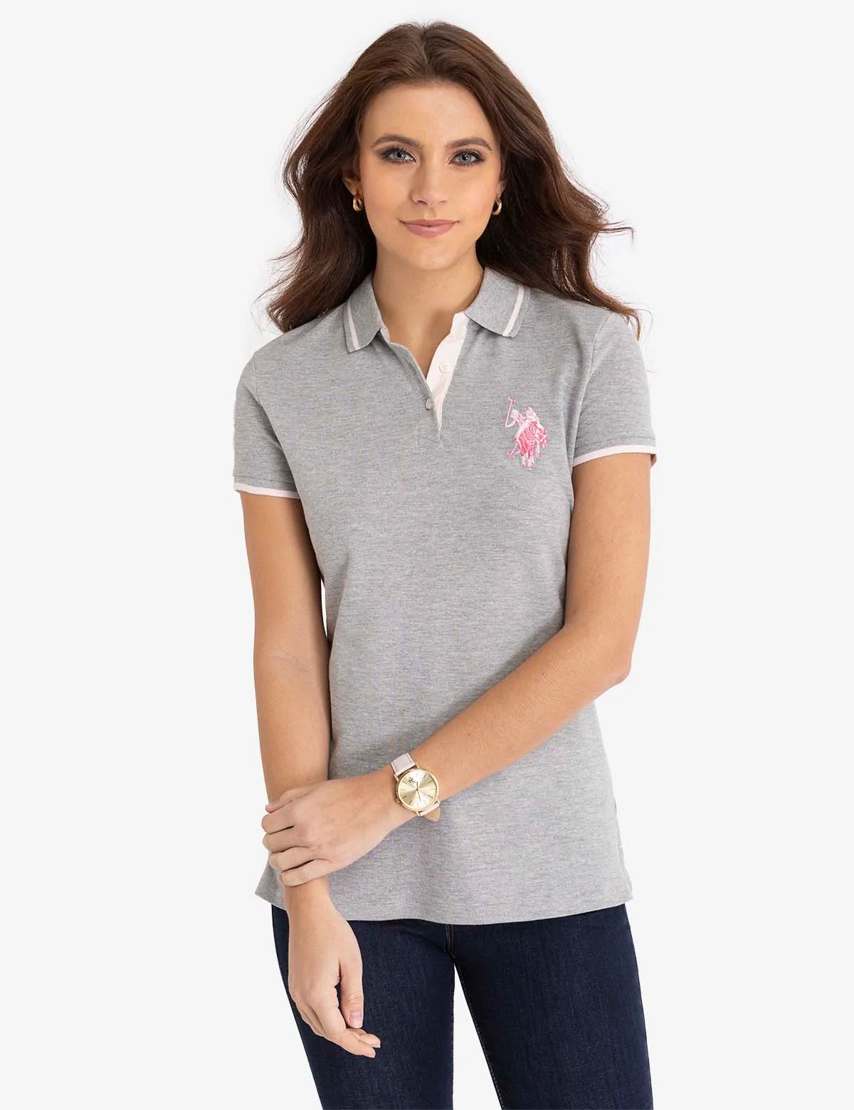 【直播】U.S. POLO ASSN LL071602 女裝有領短袖上衣 (215853-ZH00A)