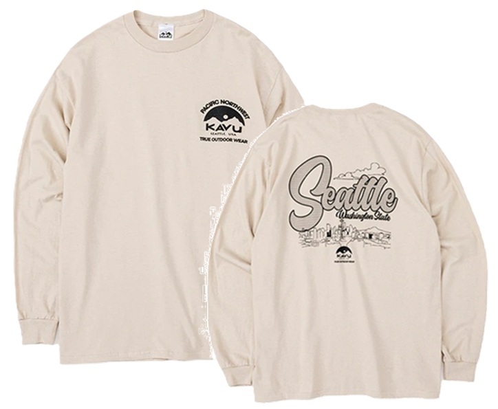KAVU 日版 Seattle LS Tee #19823031 ( 027 Sand )
