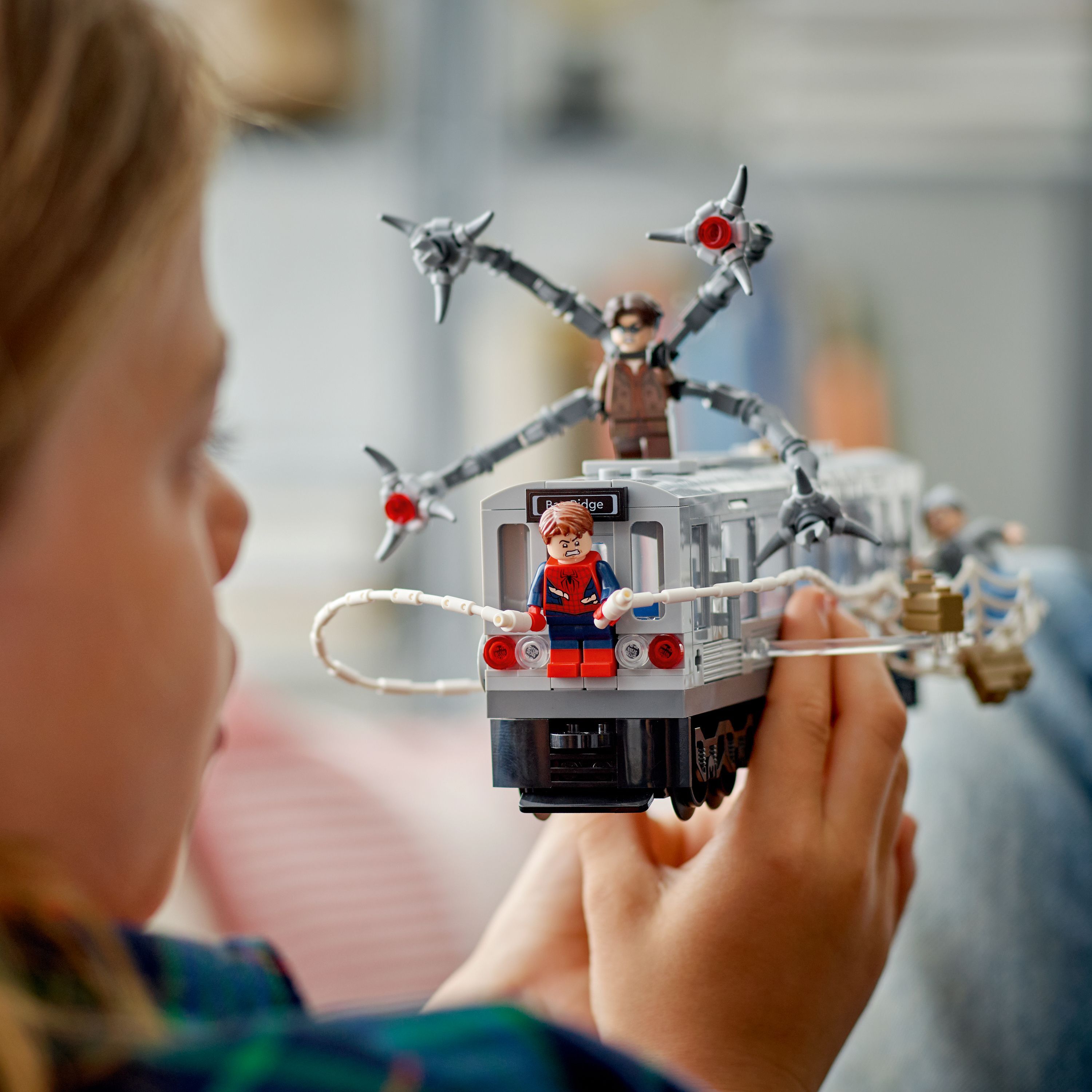 76321 蜘蛛人大戰八爪博士地鐵列車場景