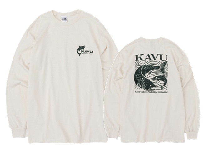 KAVU 日版 Fish LS Tee #19823035 ( 017 Natural )