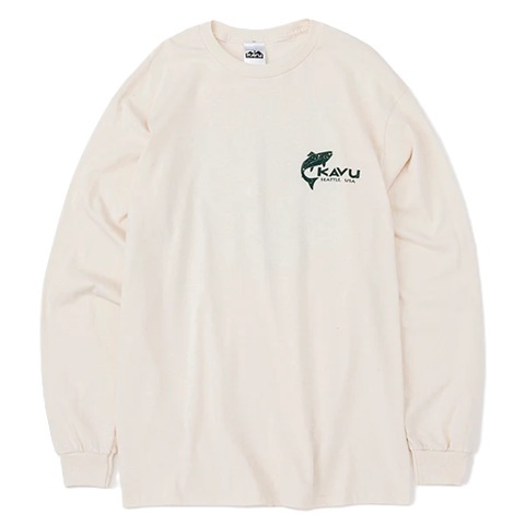 KAVU 日版 Fish LS Tee #19823035 ( 017 Natural )