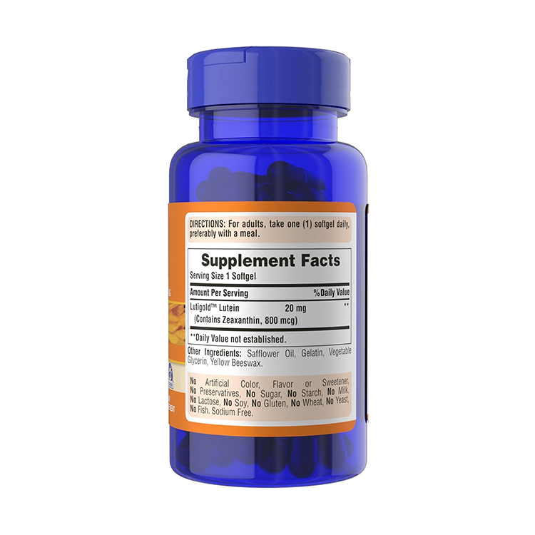 Puritan's Pride Lutein 20 mg with Zeaxanthin, 120 Softgels