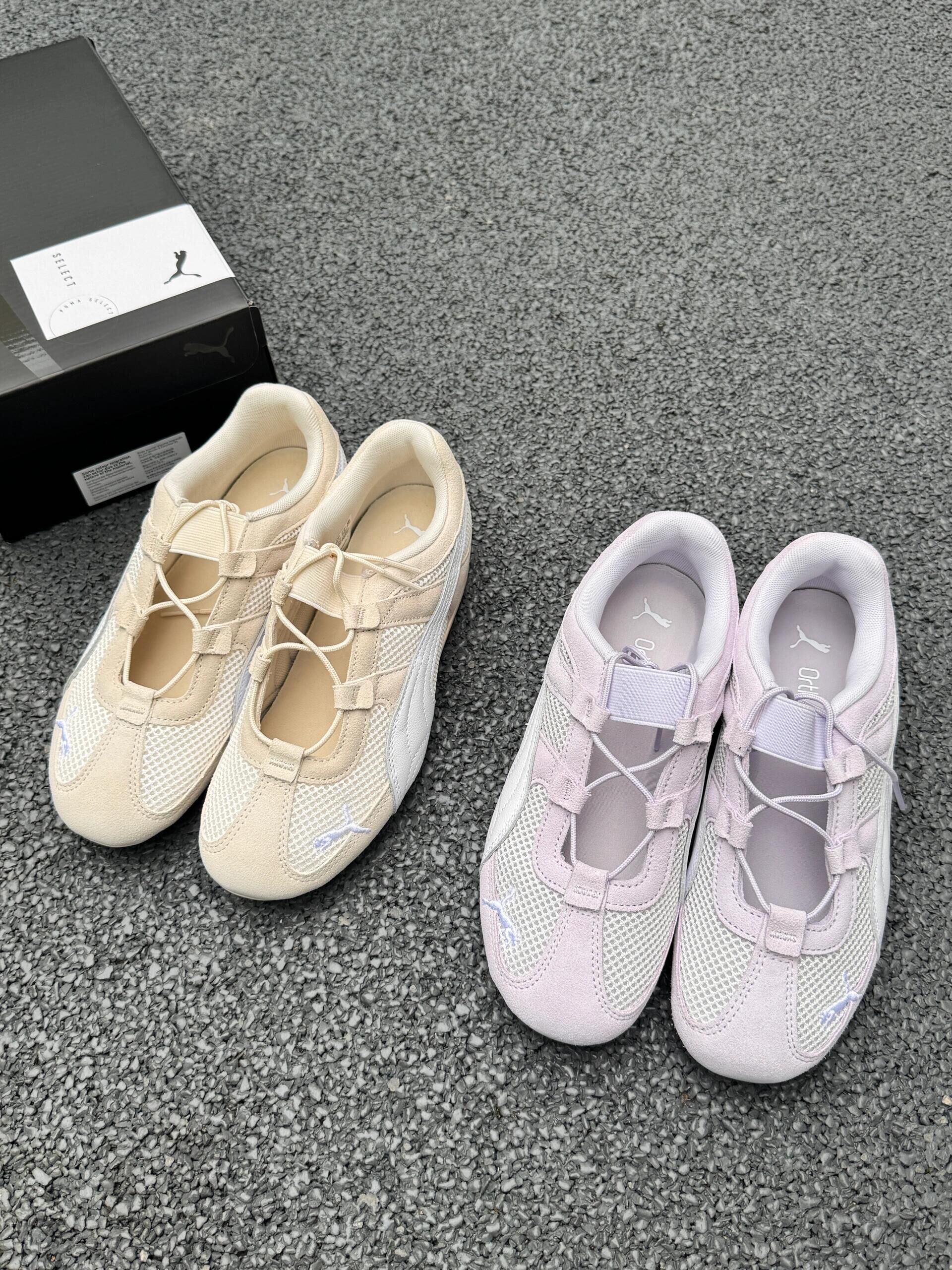 Puma Speedcat Go 奶杏色 紫白色 賽車鞋 芭蕾舞鞋 涼鞋 休閒 麂皮 女鞋 403589-03 403589-04/預購