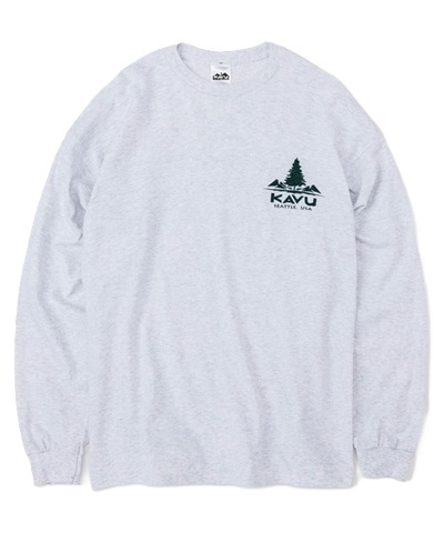KAVU 日版 Tree LS Tee #19823033 ( 023 Ash )