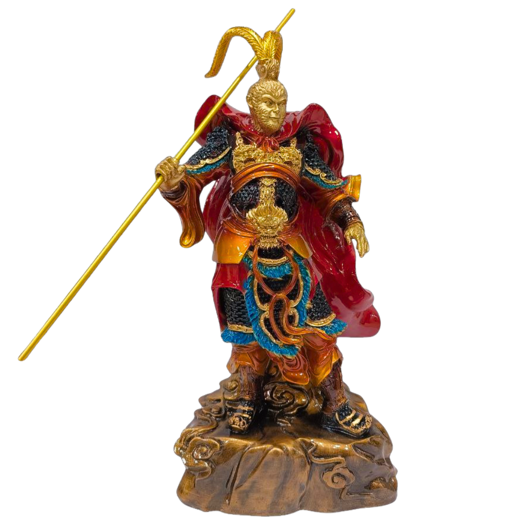 Sun Wukong (Monkey King) Warrior Statue – Handcrafted Decorative Figurine